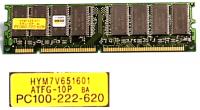 DIMM, SDRAM, 128 MB, 168-pin