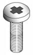 Screw, PAN, M3x.5x8, Pkg. of 25