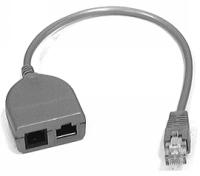 Cable, ""Y"", RJ45 to RJ11 & RJ45