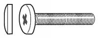 Screw, Pan, 14mm, Crest Cup, Pkg. of 10